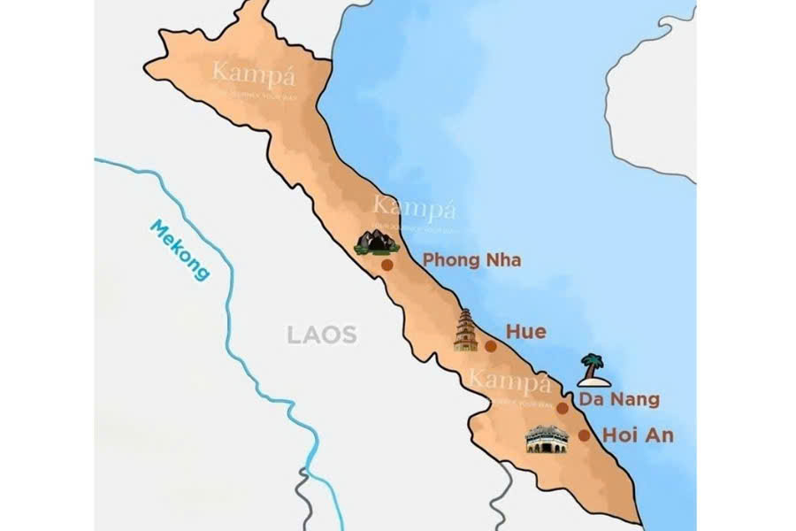 Central Vietnam Map