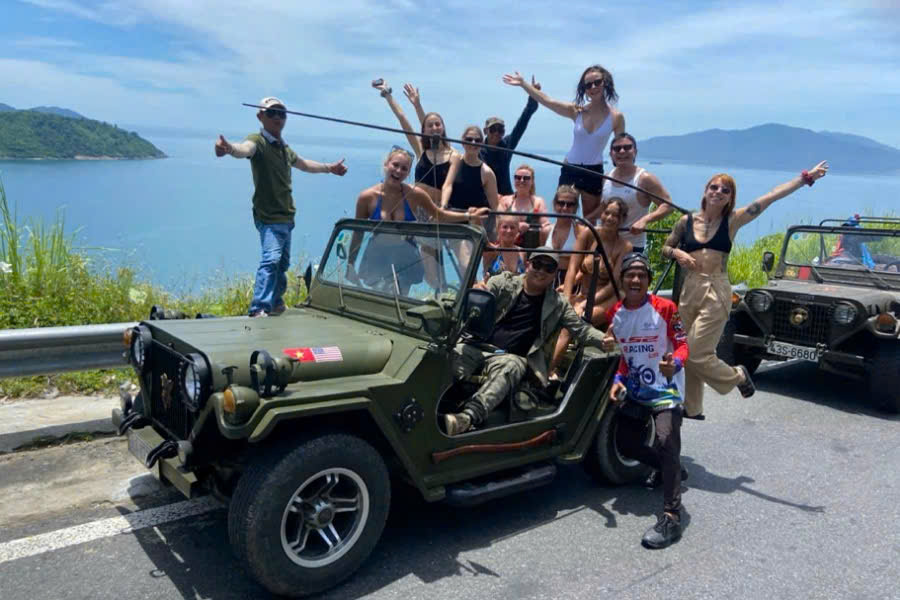 Hai Van Pass Monkey Mountain Jeep Tour