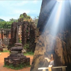 Marble Mountains and My Son Sanctuary private tour showcasing sacred caves, Buddhist temples, and ancient Cham ruins in Central Vietnam