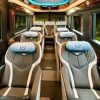 Dcar limousine interior for Da Nang Airport transfer to InterContinental Danang